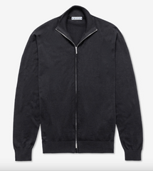 Bresciane Black Cotton & Silk Knit