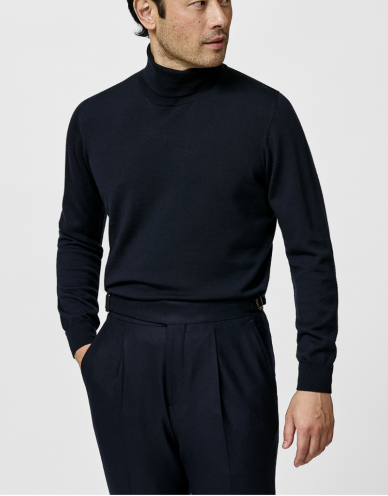 Loro Piana Midnight Blue S160 Ultra-Fine Merino Wool