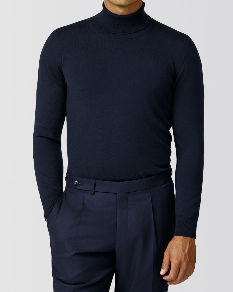 Midnight Blue S160 Ultra-Fine Merino Wool
