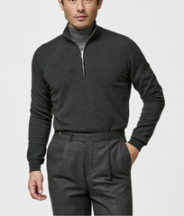 Loro Piana Anthracite S160 Ultra-Fine Merino Wool