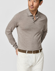 Loro Piana Taupe S160 Ultra-Fine Merino Wool