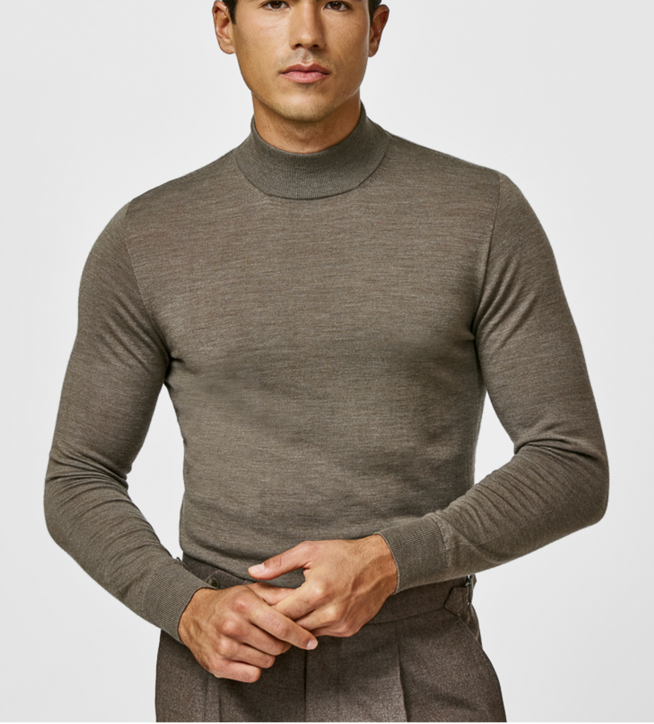 Loro Piana Dark Taupe S160 Ultra-Fine Merino Wool