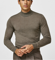 Loro Piana Dark Taupe S160 Ultra-Fine Merino Wool