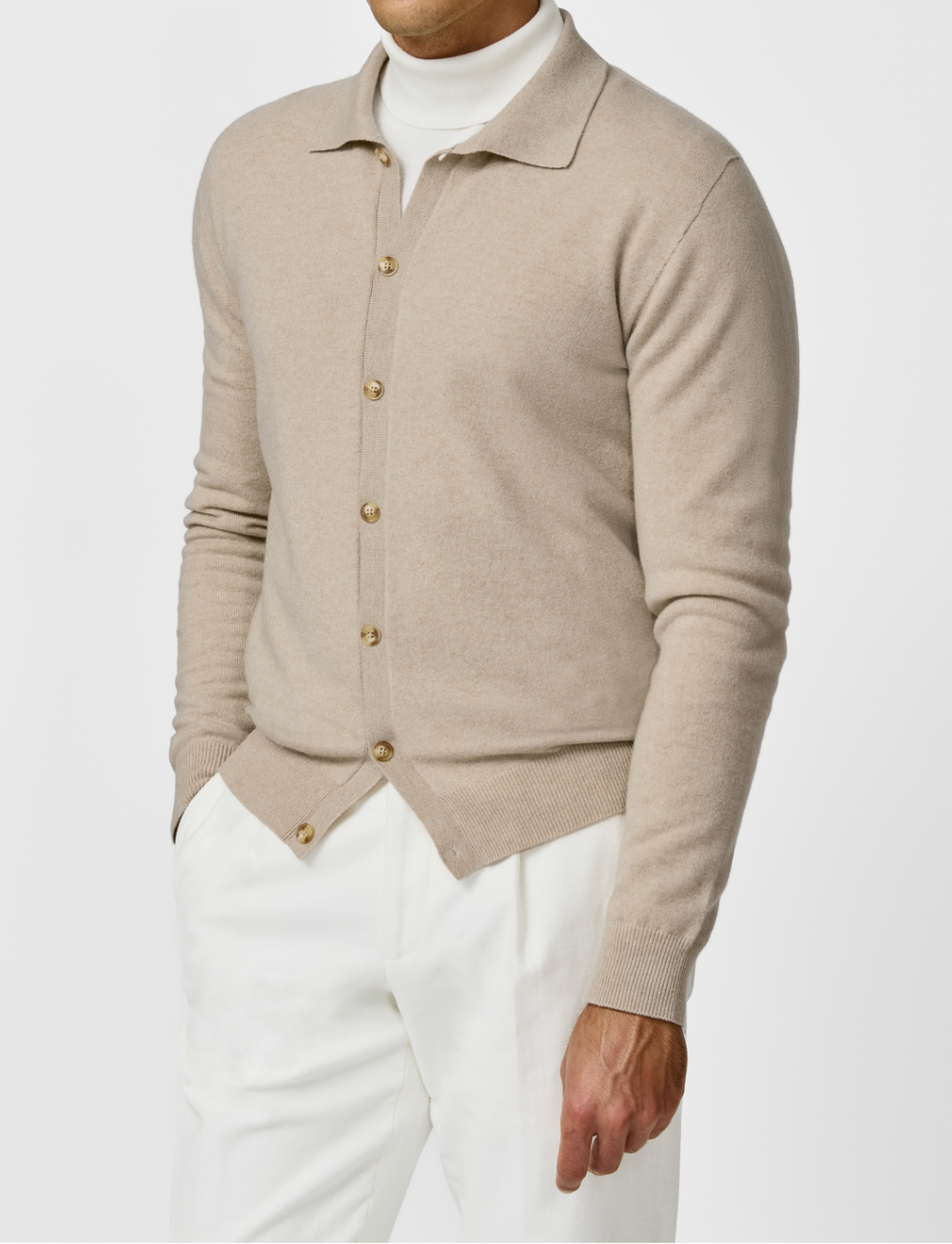 Cariaggi Desert Beige Pure Cashmere