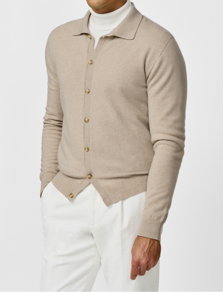 Cariaggi Desert Beige Pure Cashmere