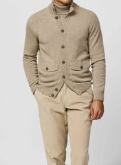 Papi Fabio Beige Wool & Cashmere Knit