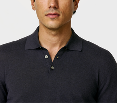 Iafil Dark Slate Blue Melange Ultra-Fine Pure Pima Cotton