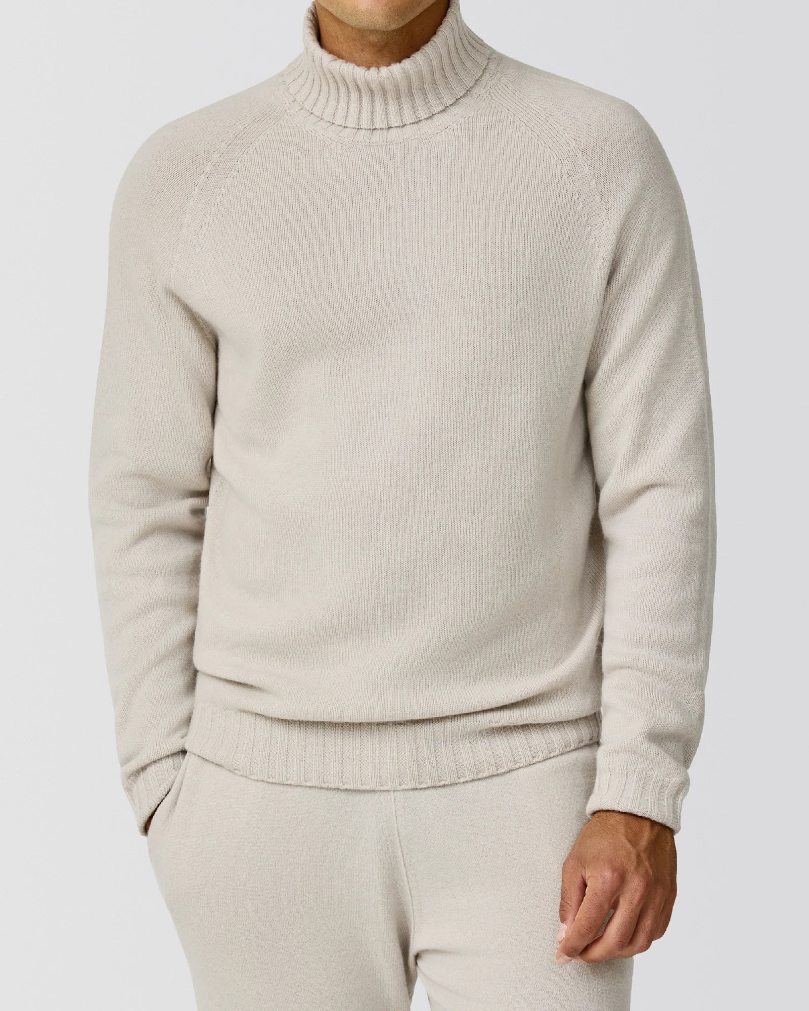 Cariaggi Light Pebble Grey Pure Cashmere