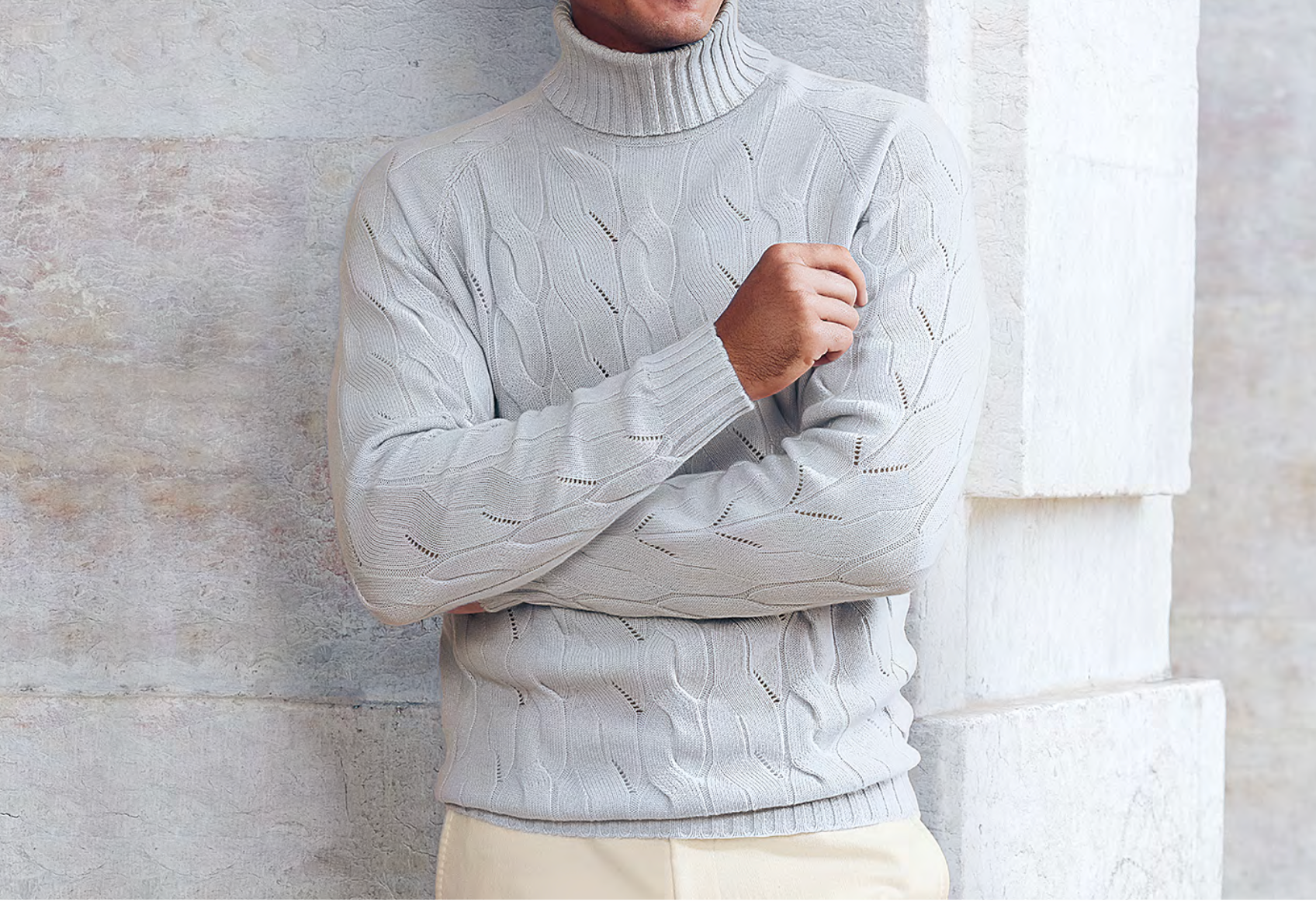 Cariaggi Light Blue Pure Cashmere