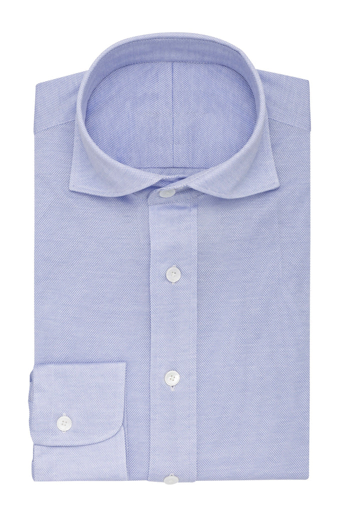Besani Knit Light Blue Piqué Doppio Cotton