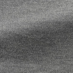 Albini Knit Mid Grey Melange Piqué Doppio Cotton