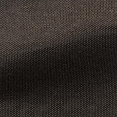 Albini Knit Dark Brown Melange Piqué Doppio Cotton