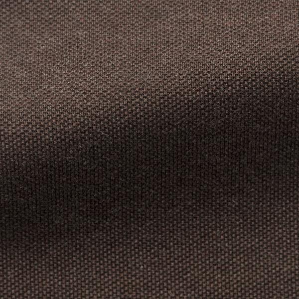 Albini Knit Mid Brown Melange Piqué Doppio Cotton