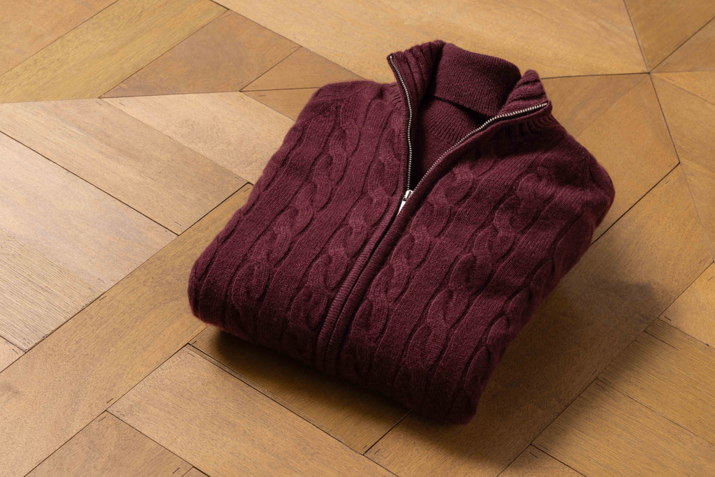 Cariaggi Wine Red Pure Cashmere