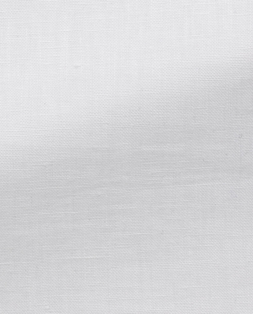 Libeco White Pure Linen Plain Weave Trousers