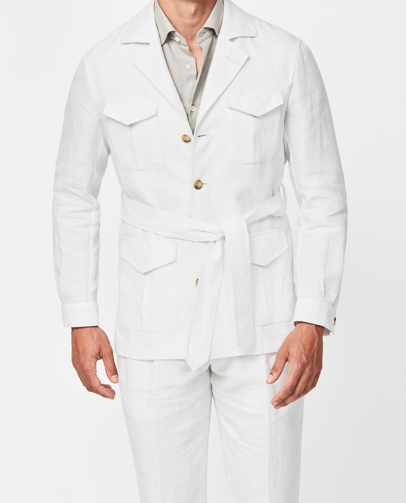 Libeco White Pure Linen Plain Weave