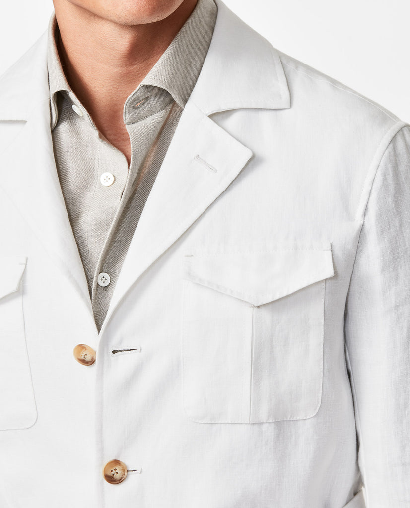 Libeco White Pure Linen Plain Weave