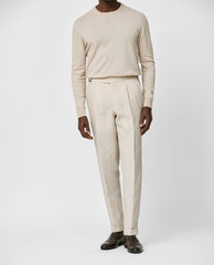 Libeco Sand Pure Linen Plain Weave Trousers