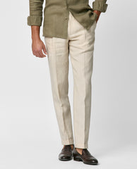 Libeco Sand Pure Linen Plain Weave Trousers