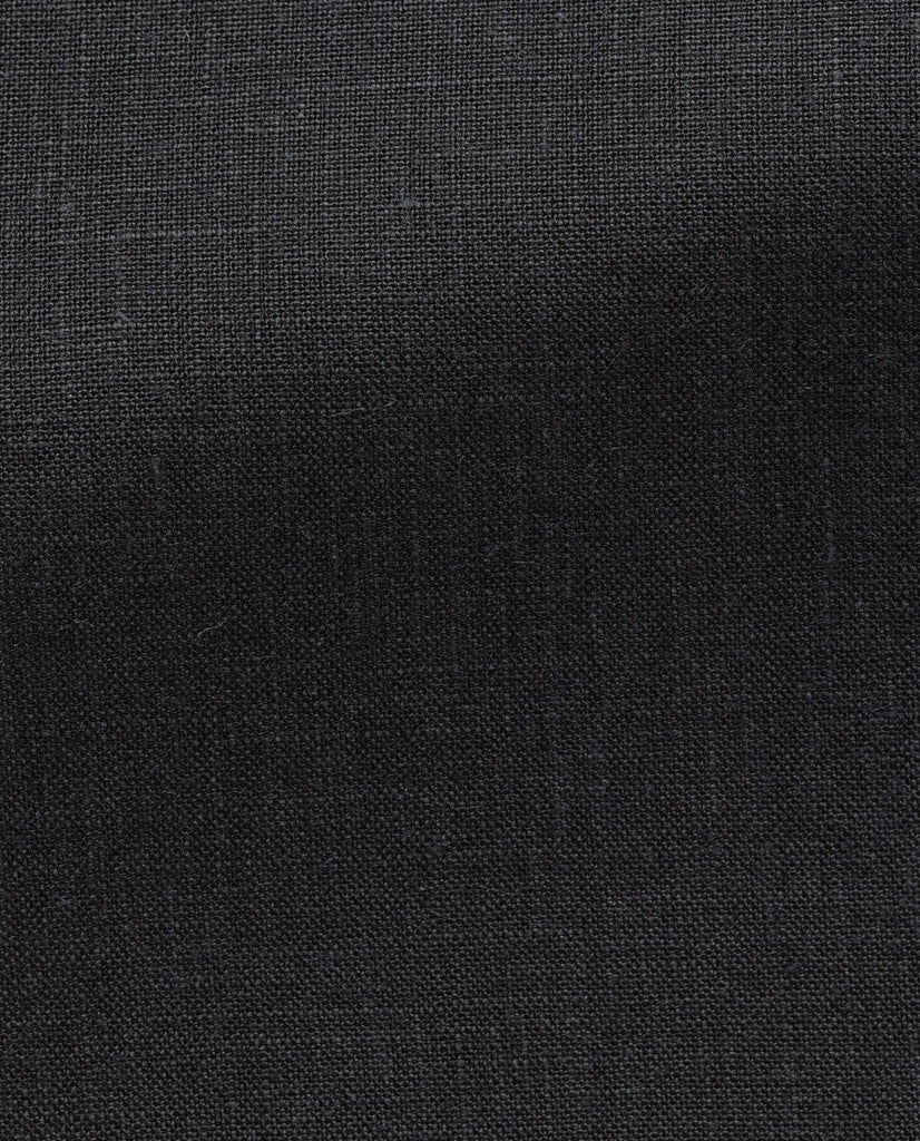 Libeco Black Pure Linen Plain Weave Trousers