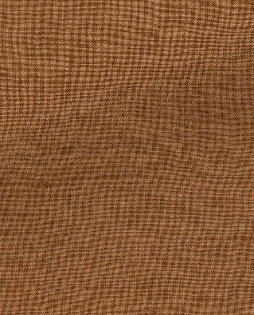 Libeco Cognac Pure Linen Plain Weave Bermuda Shorts