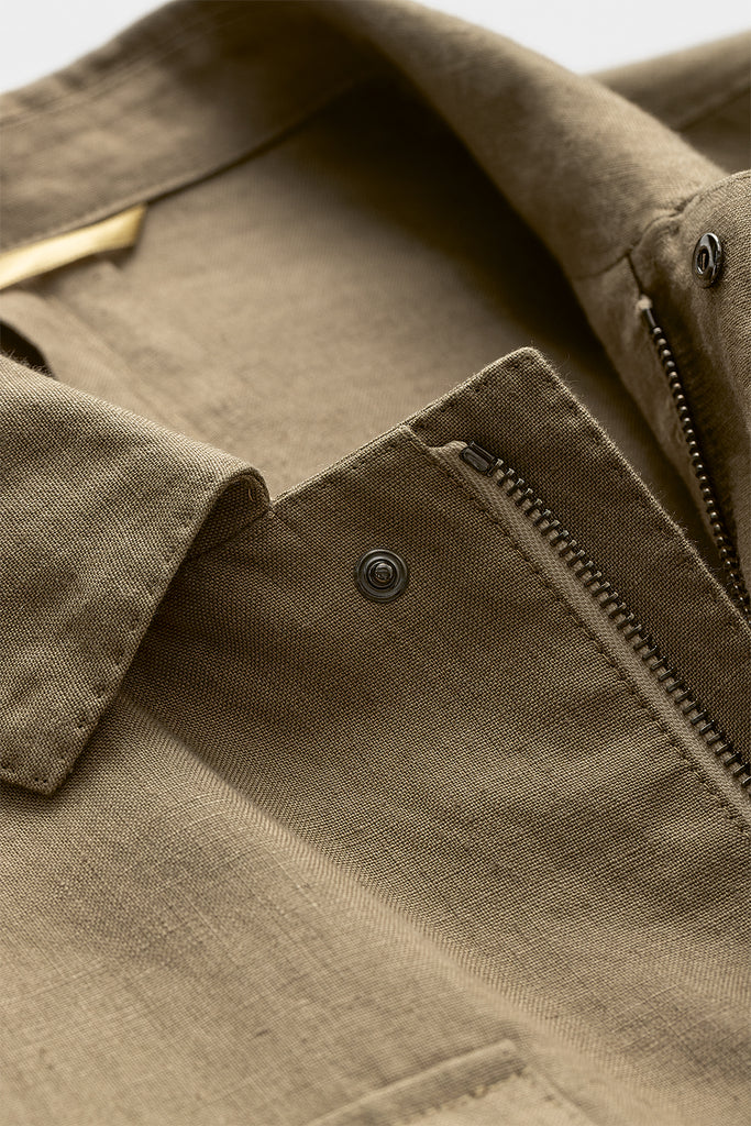 Libeco Taupe Pure Linen Plain Weave