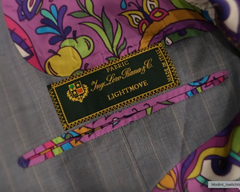 Loro Piana LIGHTMOVE Navy Blue Stretch Wool & Silk Hopsack