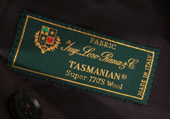 Loro Piana TASMANIAN 100% Virgin Ultra-Fine S170's Merino Wool Navy Blue Twill