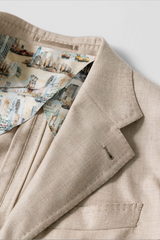 Loro Piana CASHMERE AWARD MOVE Sand Stretch Cashmere Plain Weave