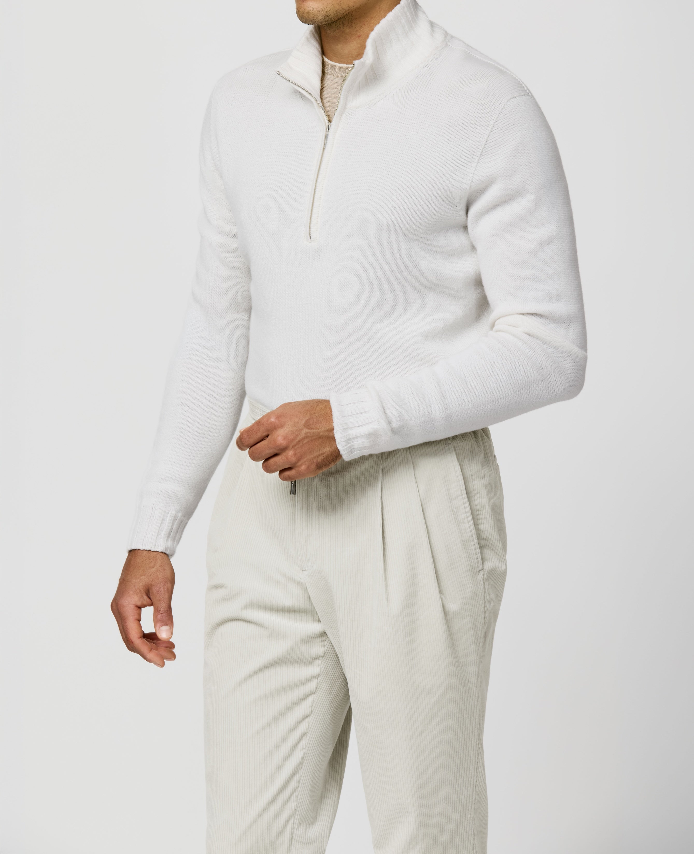 Papi Fabio Winter White Wool & Cashmere Knit