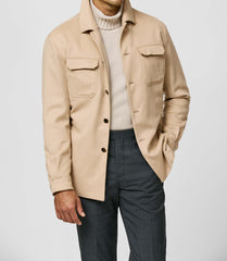 Vest / Bodywarmer BACTRIAN Warm Sand Brushed Pure Baby Camel Plain Weave