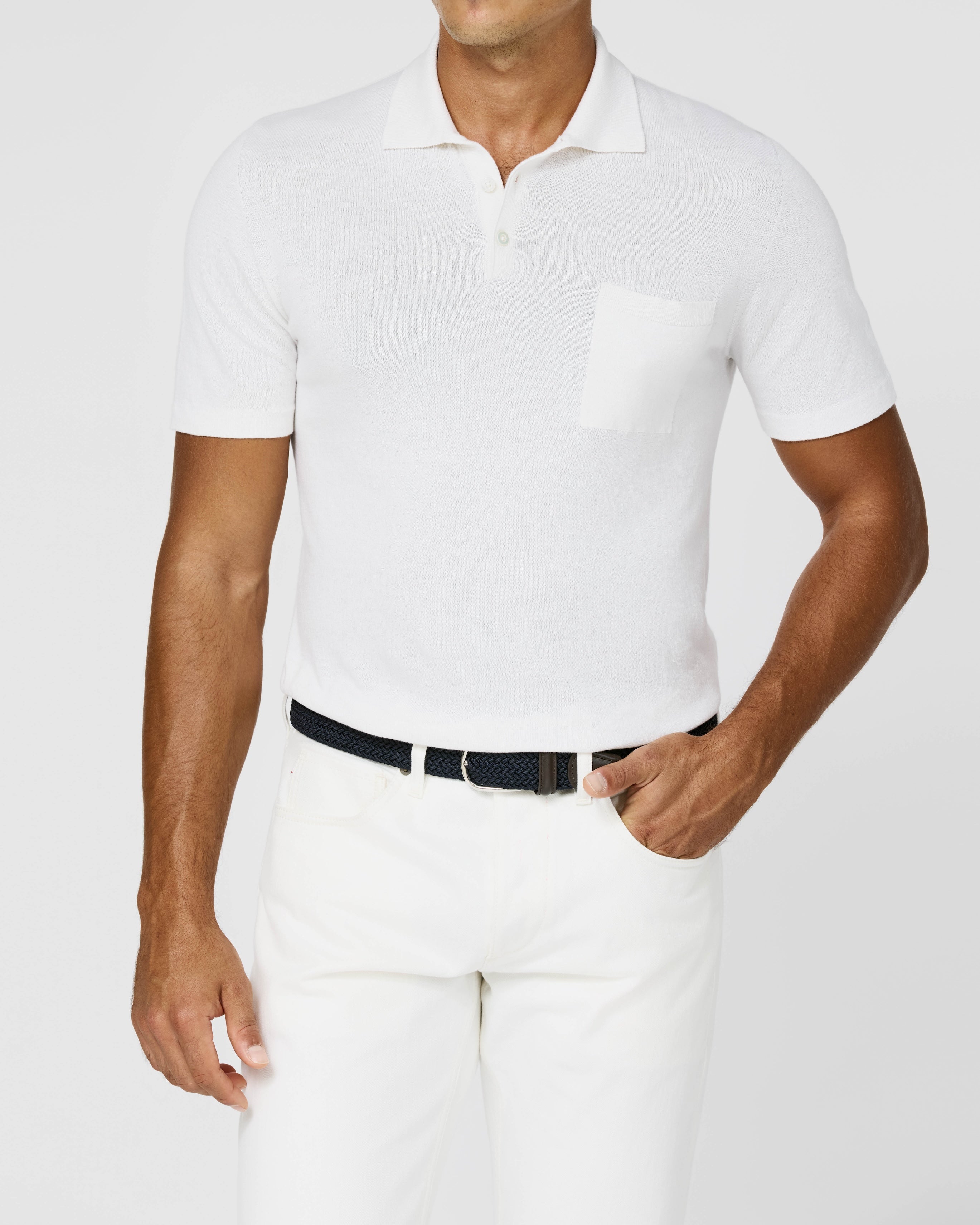 Filartex White Cotton & Cashmere Knit