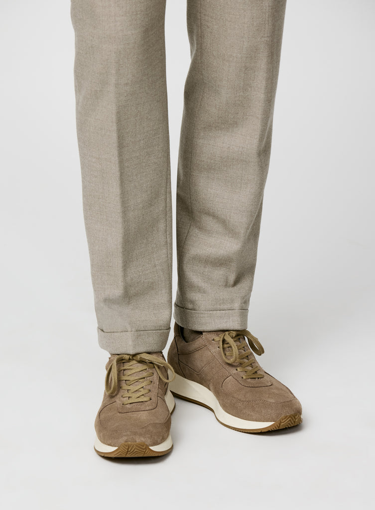 Runners Low Top Suede Taupe