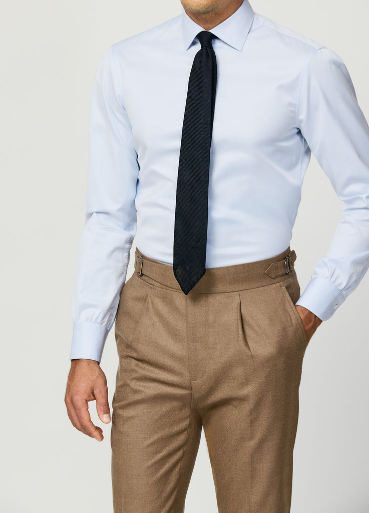 Loro Piana JERSELY Soft Caramel Stretch Brushed Wool Twill