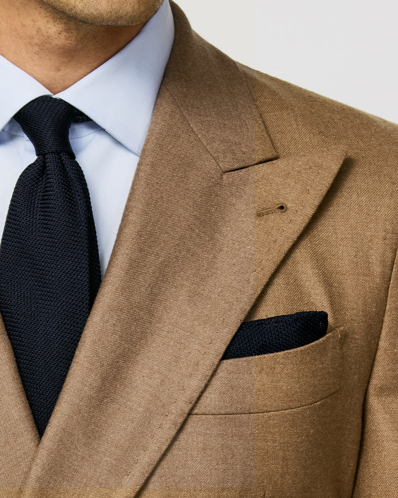 Loro Piana JERSELY Soft Caramel Stretch Brushed Wool Twill