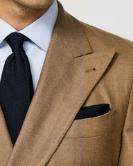 Loro Piana JERSELY Soft Caramel Stretch Brushed Wool Twill