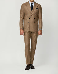 Loro Piana JERSELY Soft Caramel Stretch Brushed Wool Twill