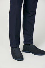 City Loafer Mid Top Midnight Blue Suede