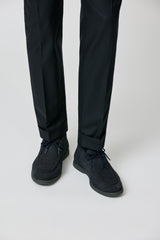 Carlo Barbera Midnight Blue Stretch Wool Blend Twill