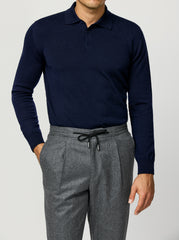 Barberis Canonico Heathered Grey Flannel S120 Merino Wool with Natural Stretch