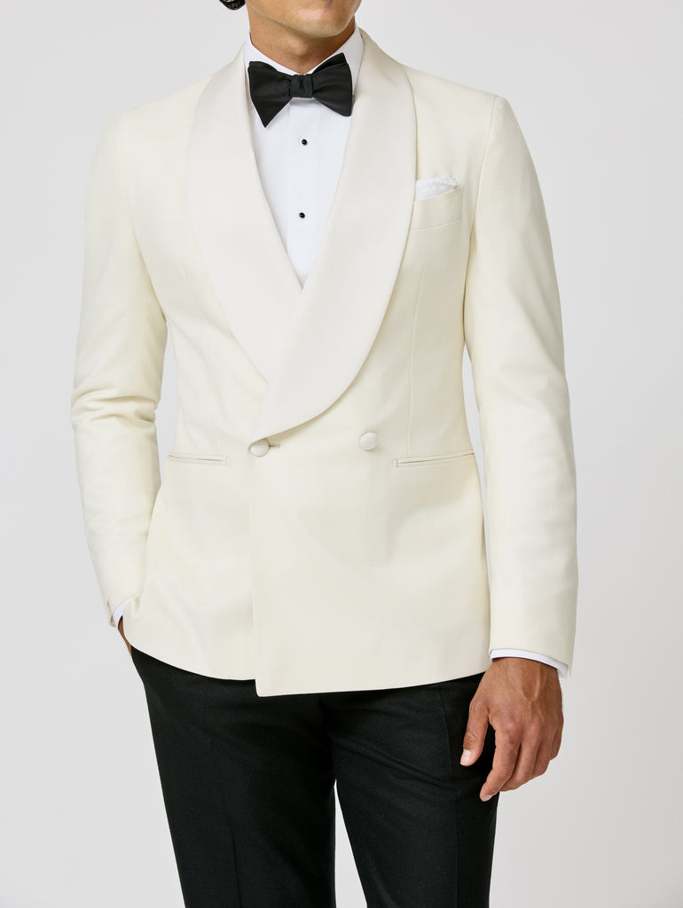 Barberis Canonico Off White Flannel S120 Merino Wool with Natural Stretch