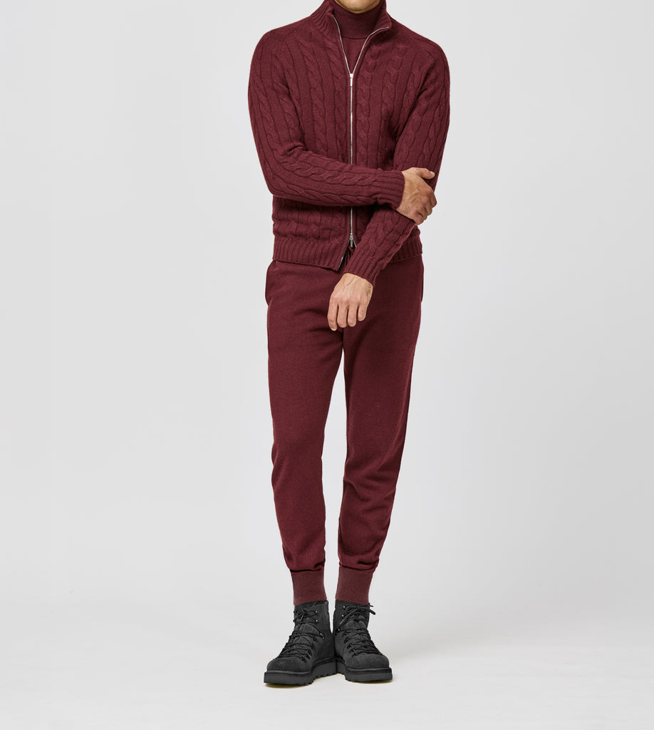 Cariaggi Wine Red Pure Cashmere