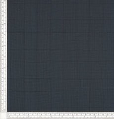 Super 150s Pure Native Australian Merino Wool Dark Blue Glencheck & Windopane