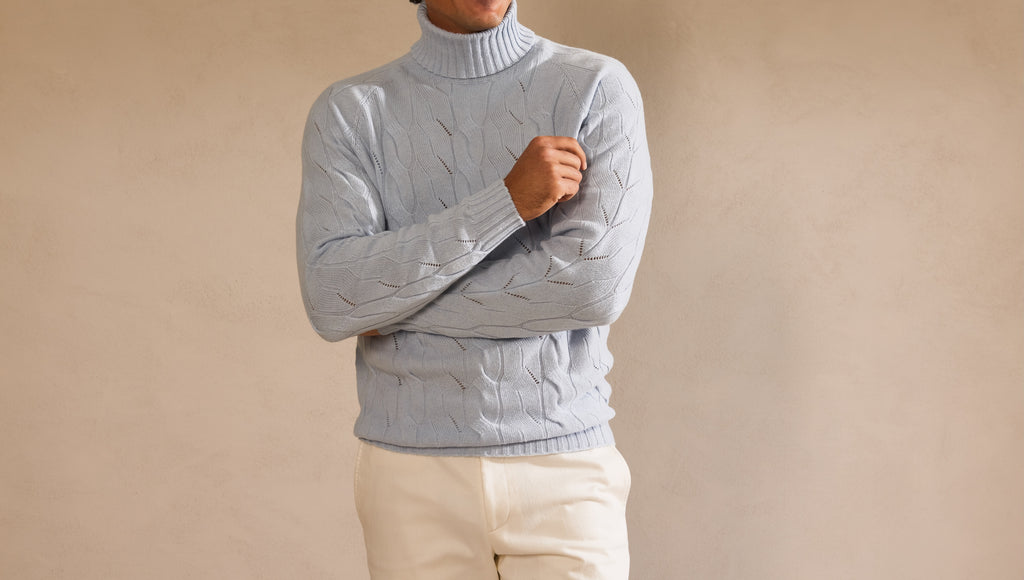 Cariaggi Light Blue Pure Cashmere