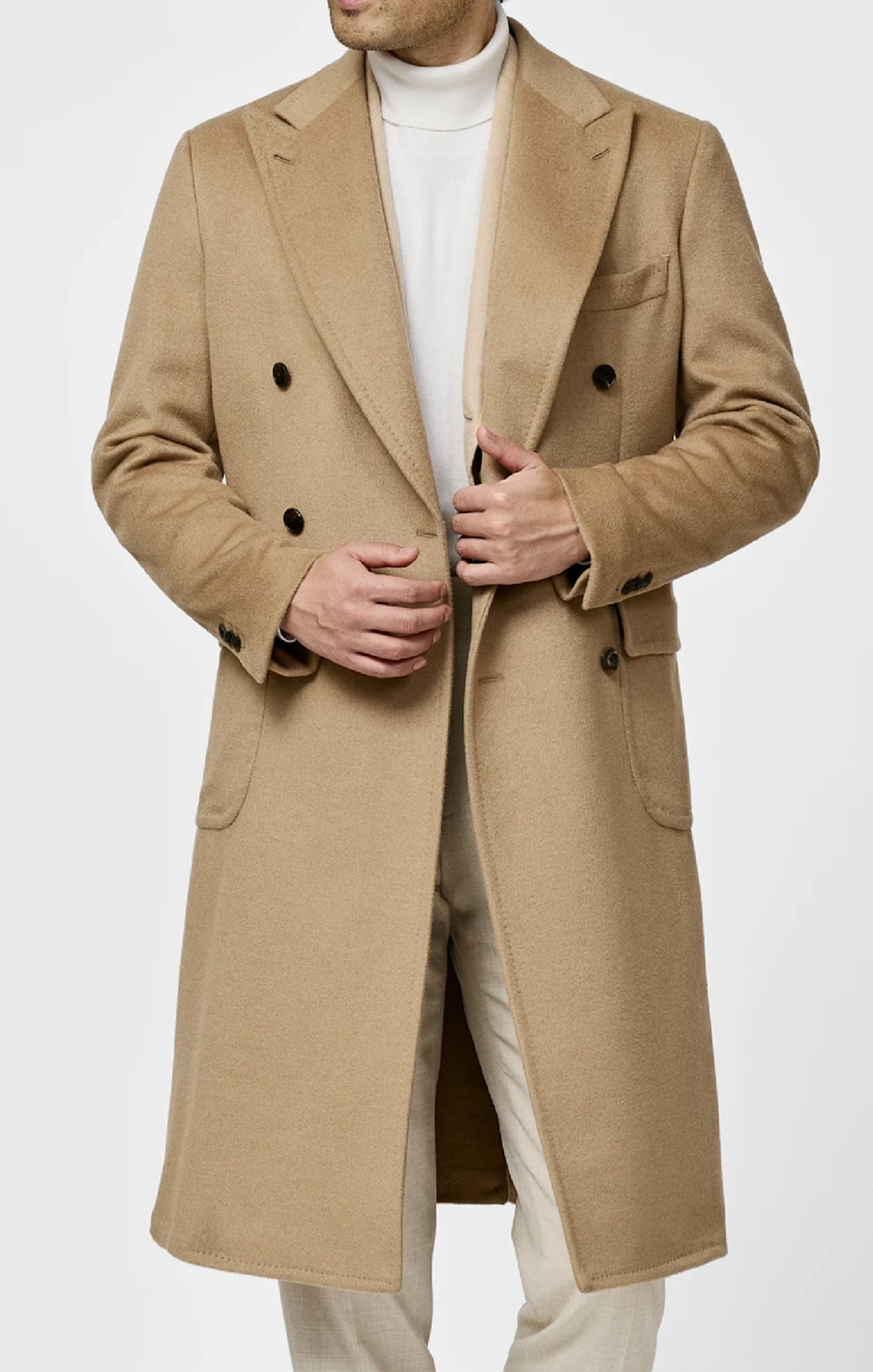 Loro Piana BACTRIAN Soft Light Caramel Brushed Pure Baby Camel Plain Weave