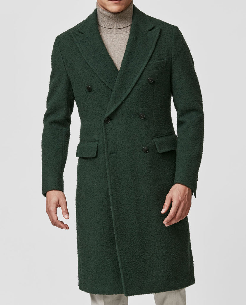Ricciarini Bottle Green Casentino Wool Coat