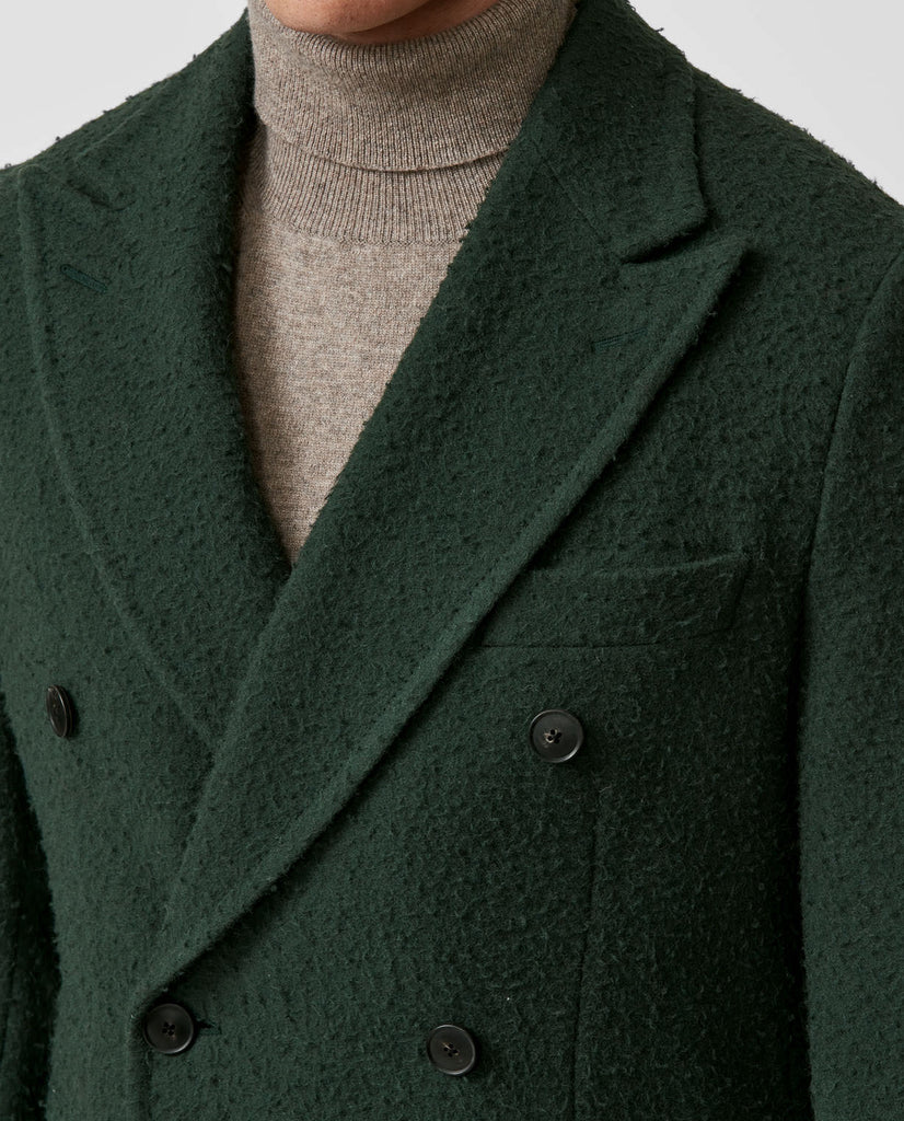 Ricciarini Bottle Green Casentino Wool Coat