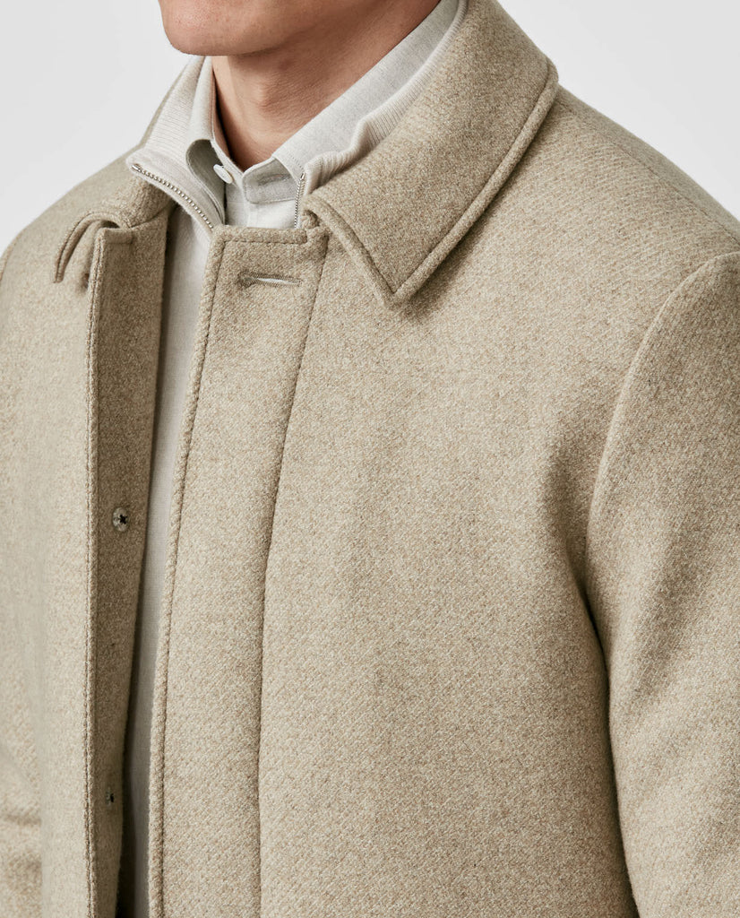 Drago Sand Mélange Wool & Cashmere Twill