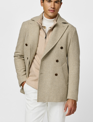 Drago Sand Mélange Wool & Cashmere Twill