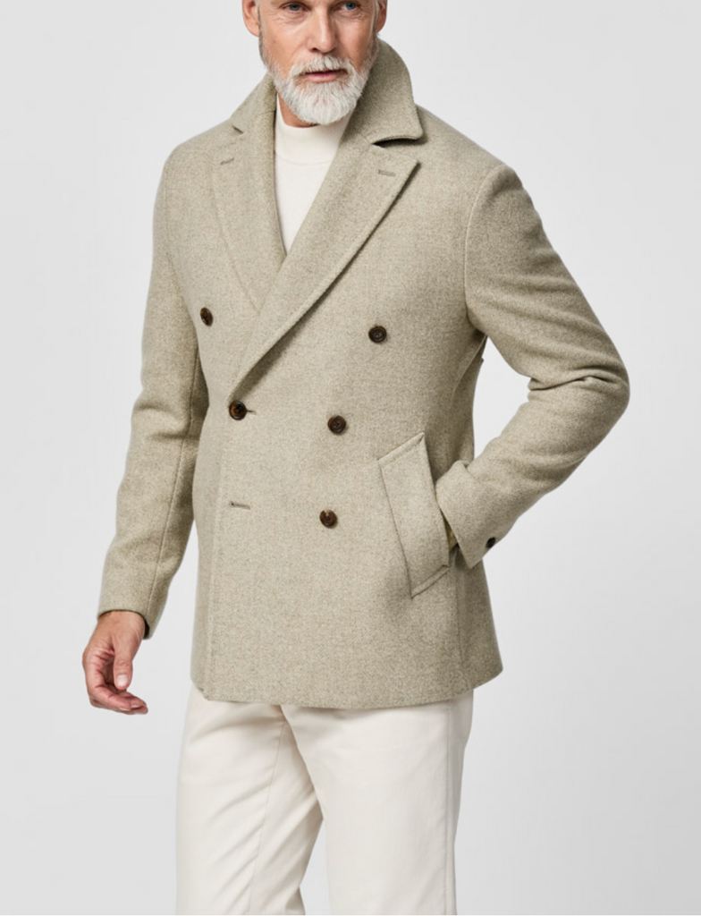 Drago Sand Mélange Wool & Cashmere Twill